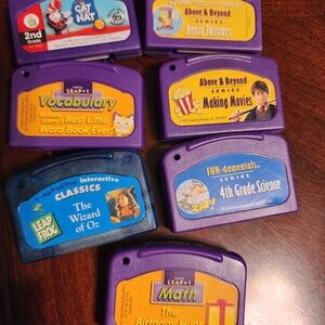 LeapFrog Purple Educational Game Cartridges